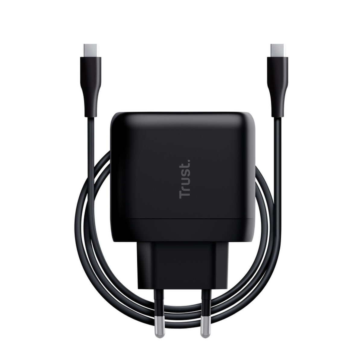 Cargador de Pared + Cable USB-C Trust 24817 Negro 65 W