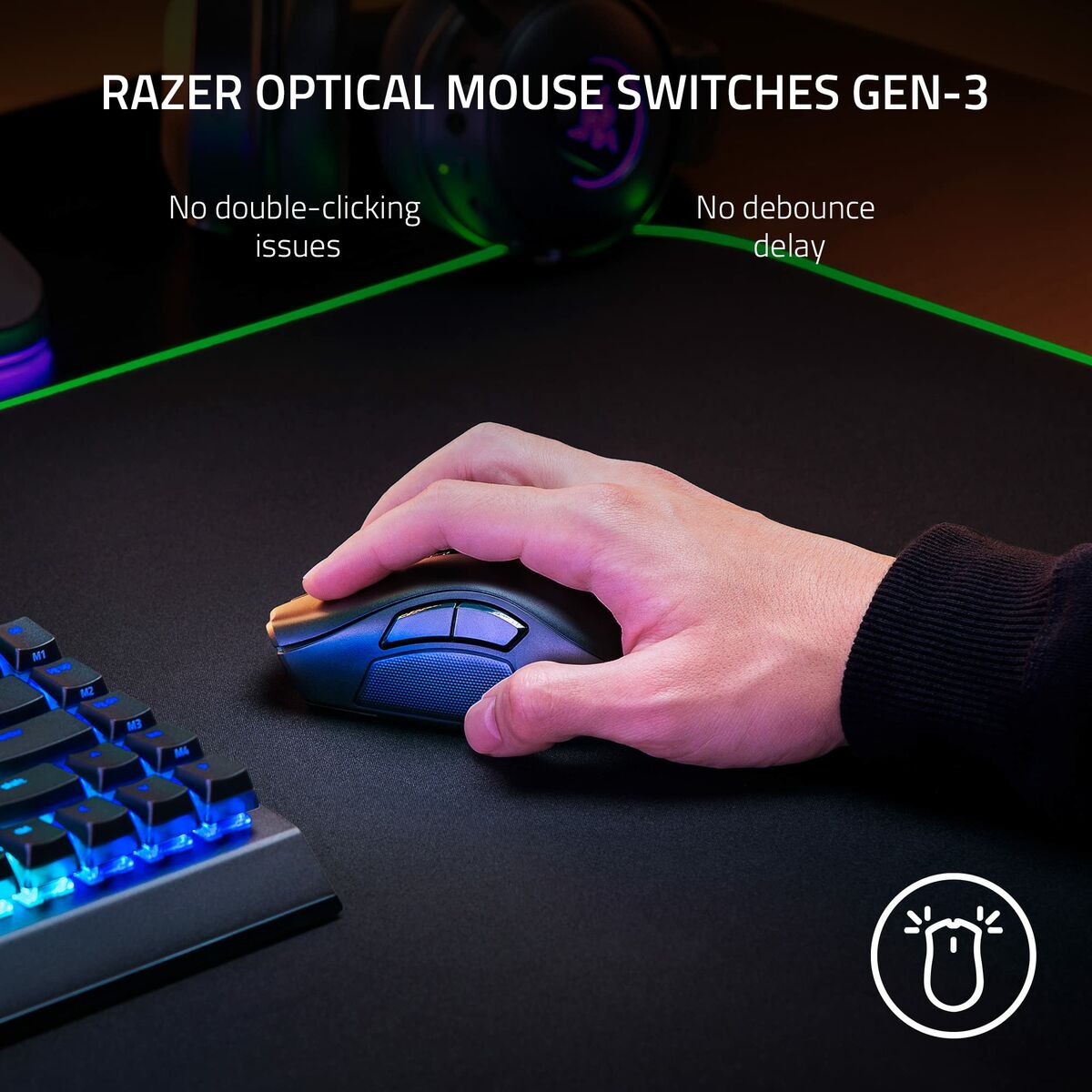 Ratón Gaming Razer RZ01-04400100-R3G1 Negro 30000 dpi