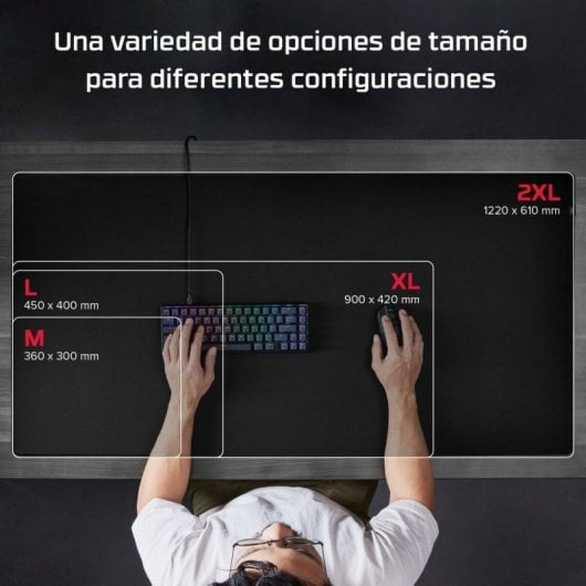 Alfombrilla de Ratón HyperX 4Z7X5AA Negro