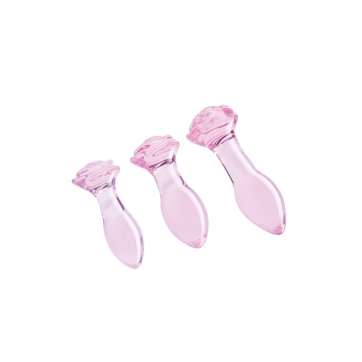 Plug Anal Dream Toys Glaze Rosa 3 Piezas