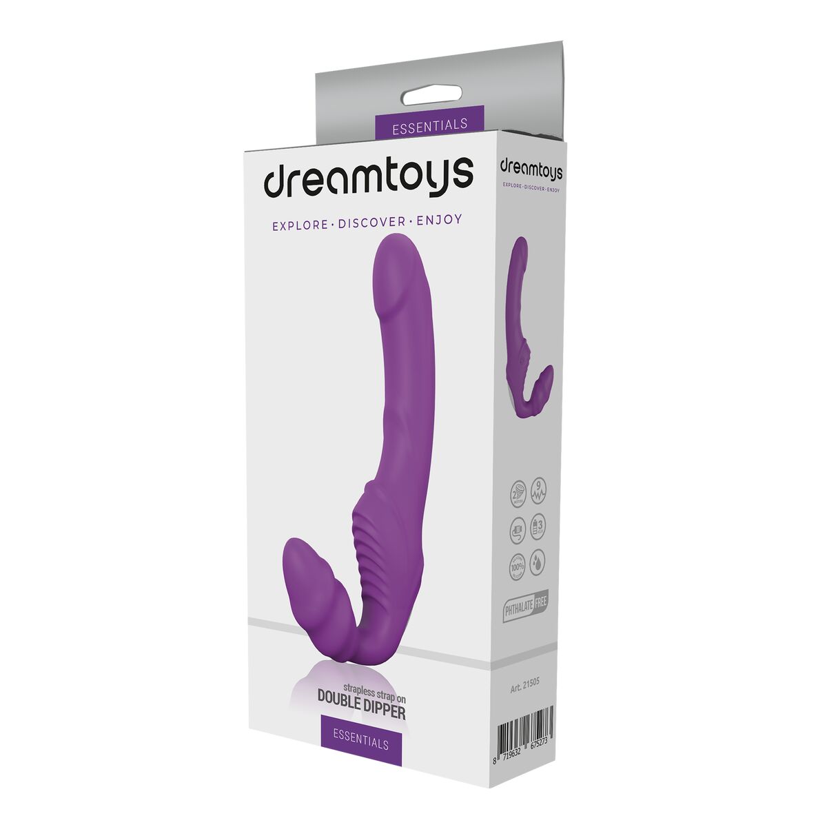 Consolador Doble Dream Toys Essentials Morado