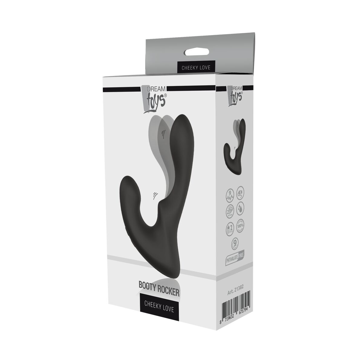 Vibrador anal Dream Toys Essentials Booty Negro