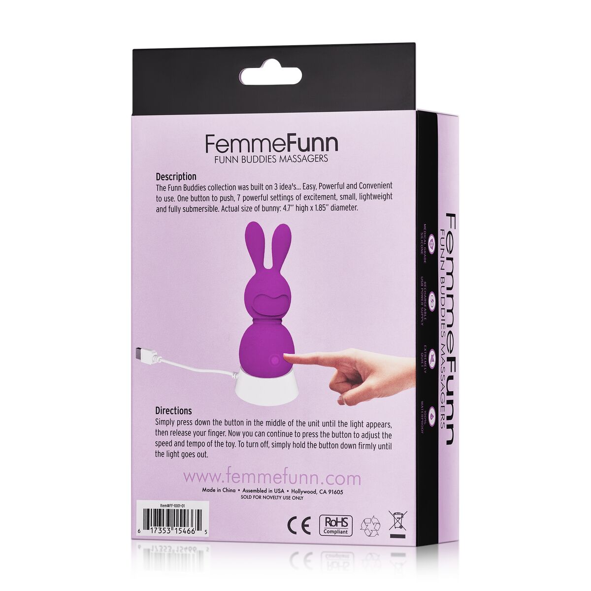 Mini Vibrador FemmeFunn Bunny Morado