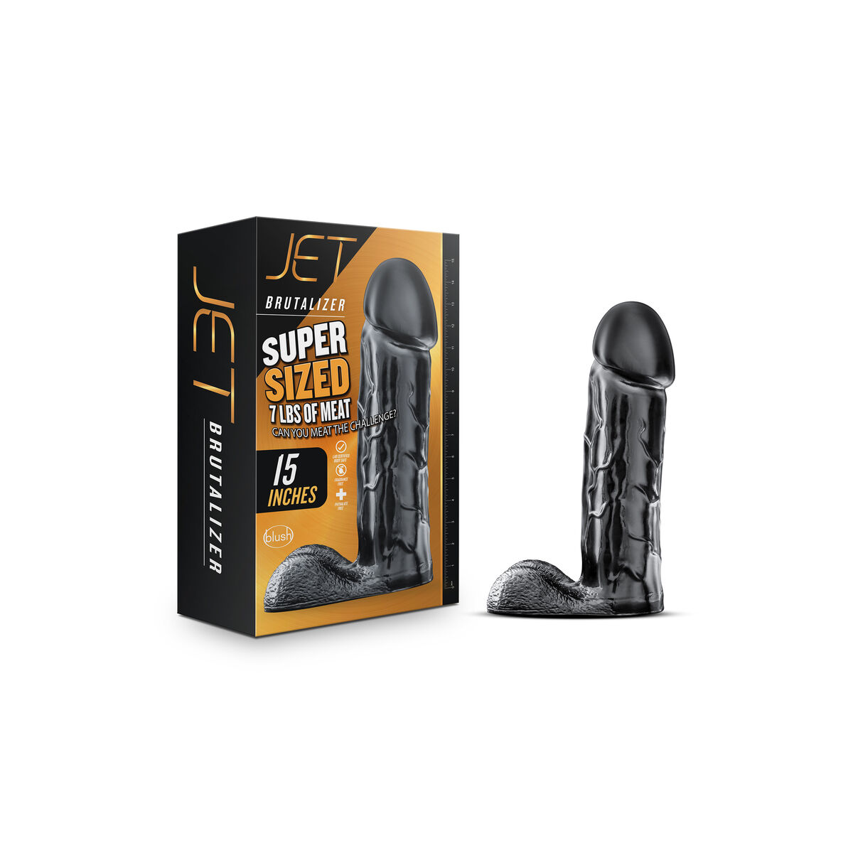 Dildo Blush JET BRUTALIZER Negro