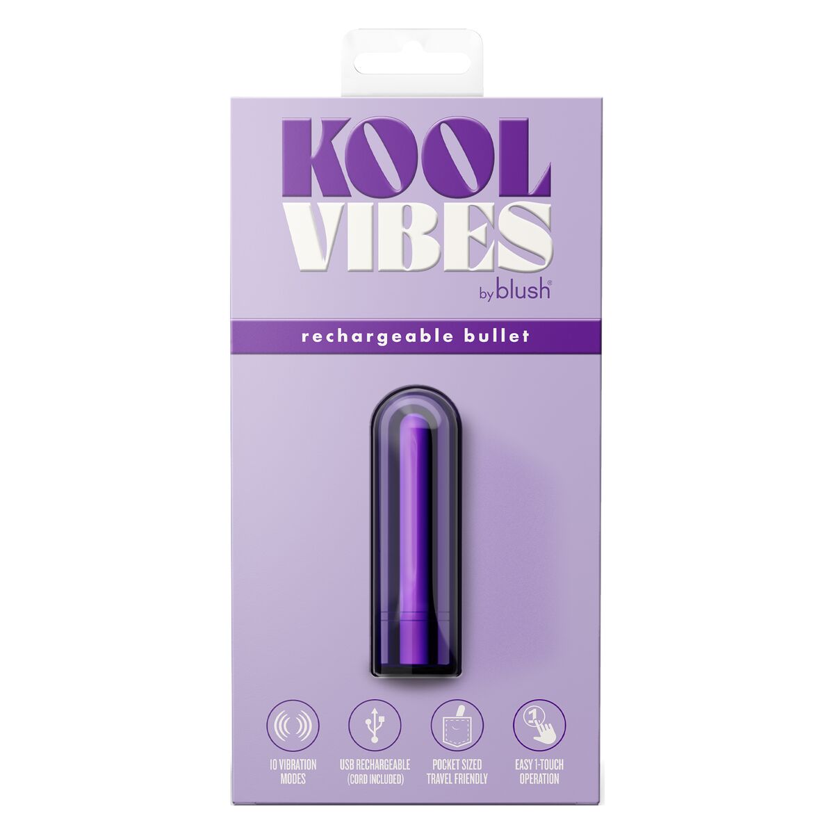 Bala Vibradora Blush Kool Vibes Morado