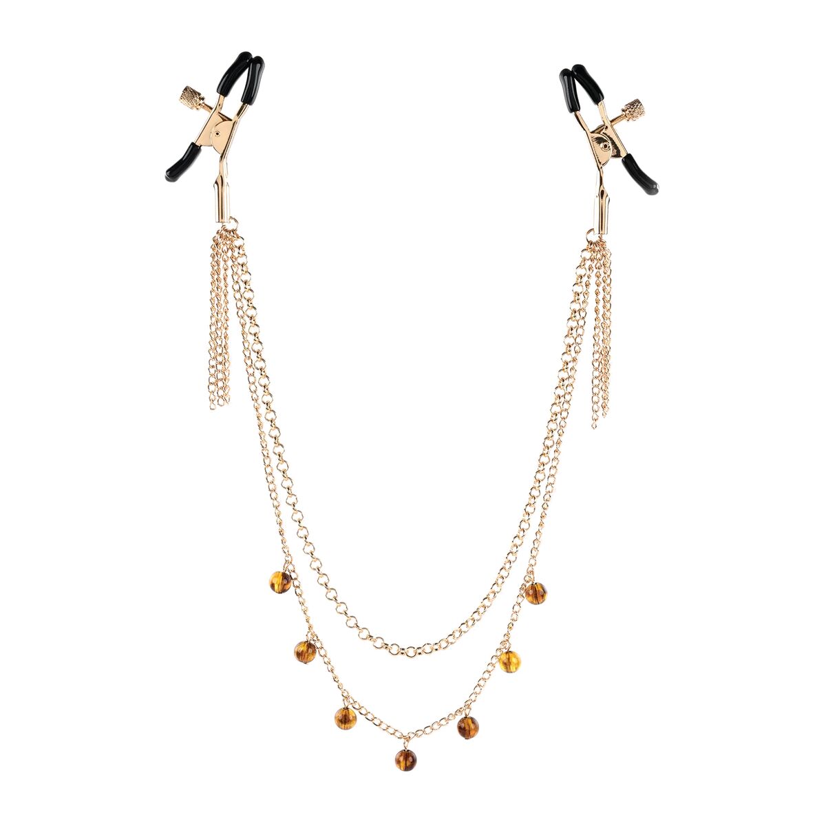 Cadena Con Pinzas Para Pezones Sportsheets Amber Chained
