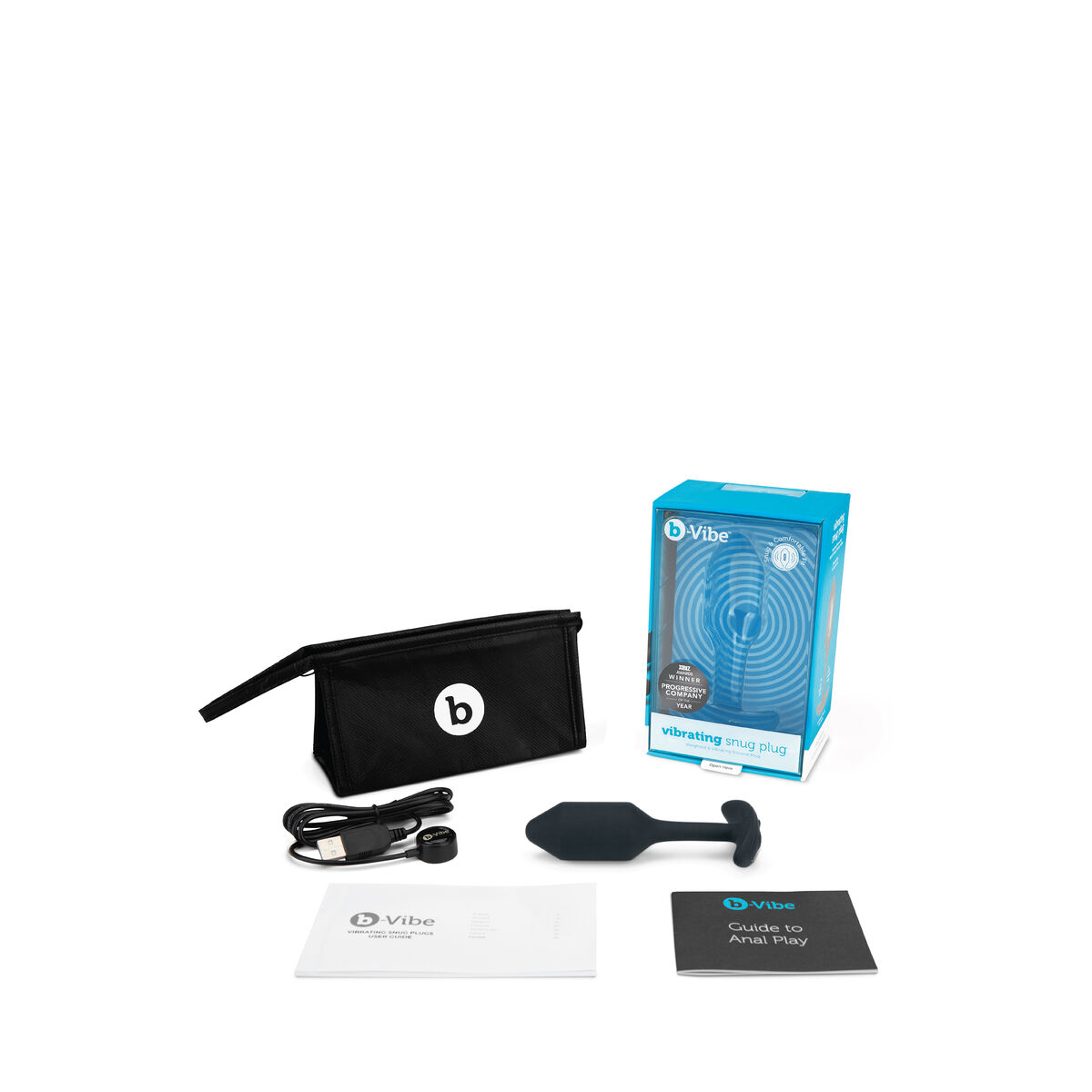 Plug Anal B-Vibe Vibrating Negro