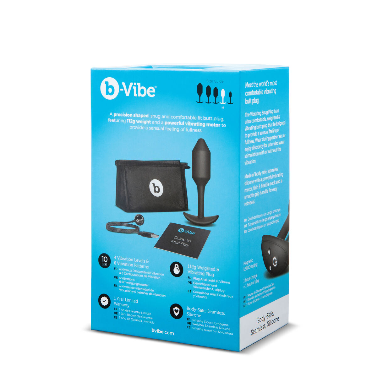 Plug Anal B-Vibe Vibrating Negro