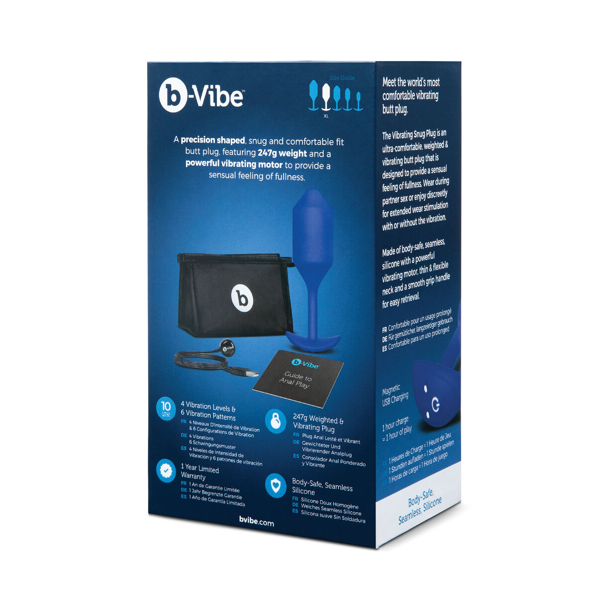 Plug Anal B-Vibe Vibrating Azul