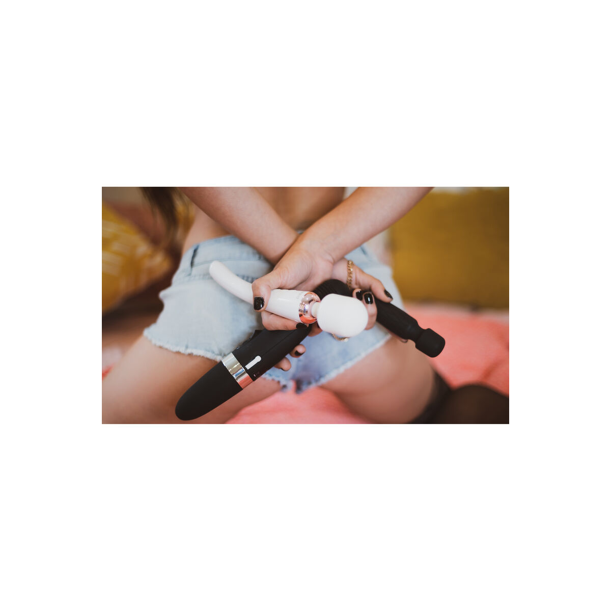 Varita Masajeadora Recargable Curve Bodywand Bodywand Curve Blanco