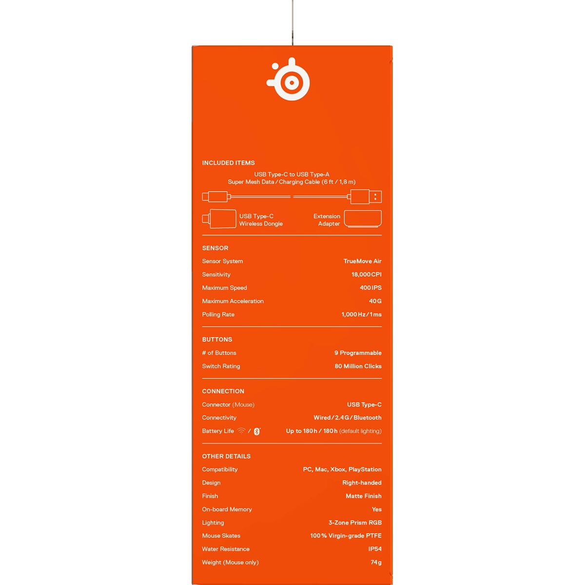 Ratón Gaming SteelSeries Aerox 5 Wireless