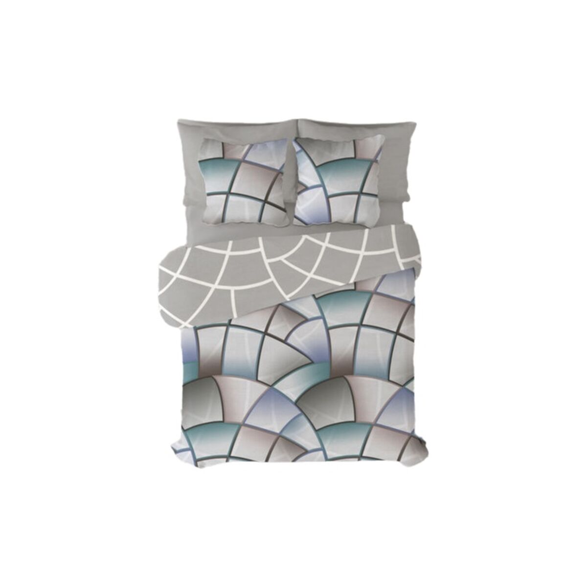 Juego de funda nórdica Pierre Cardin Lucas Gris Cama de 180 4 Piezas