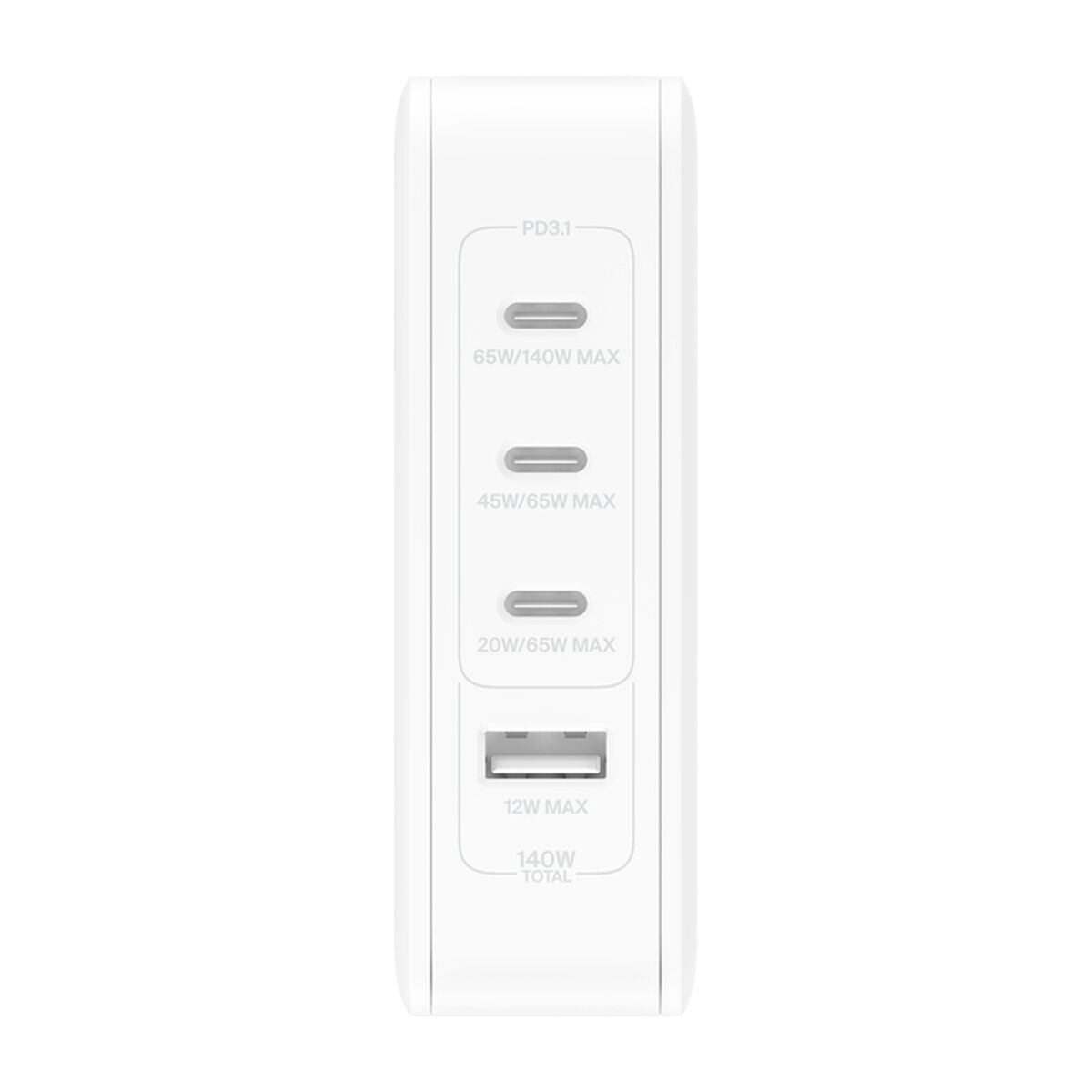 Cargador de Pared Belkin WCH014BTWH 140 W Blanco (1 unidad)