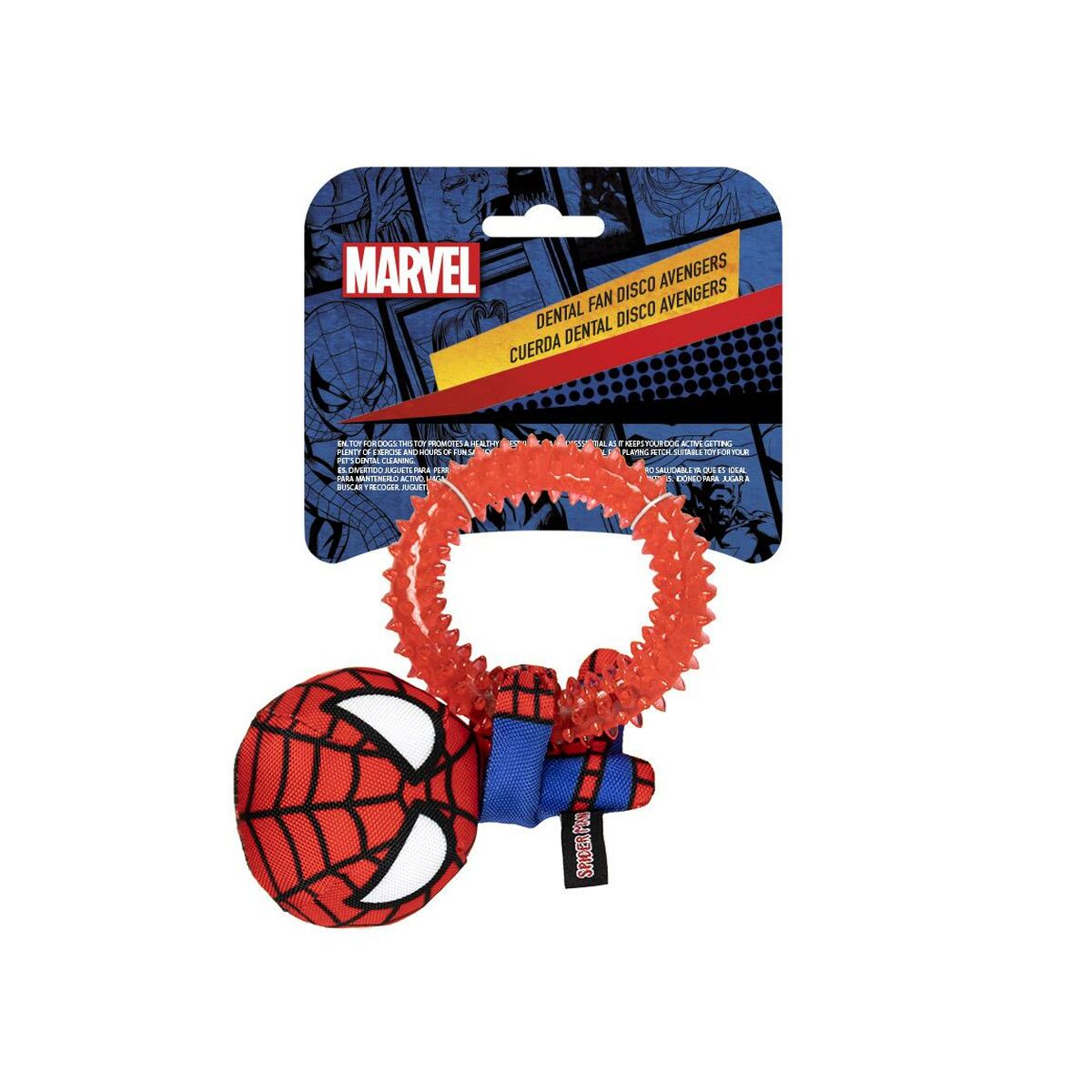 Juguete para perros Spider-Man   Rojo 7,0 x 12,5 x 18,5 cm (4 Unidades)