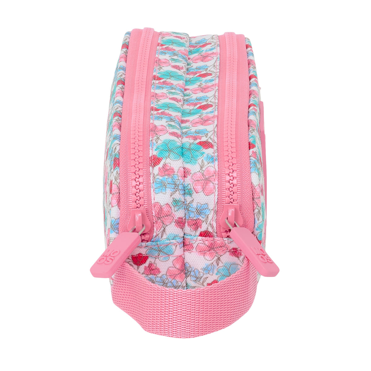 Portatodo Doble Moos Flores Multicolor 21 x 8 x 6 cm