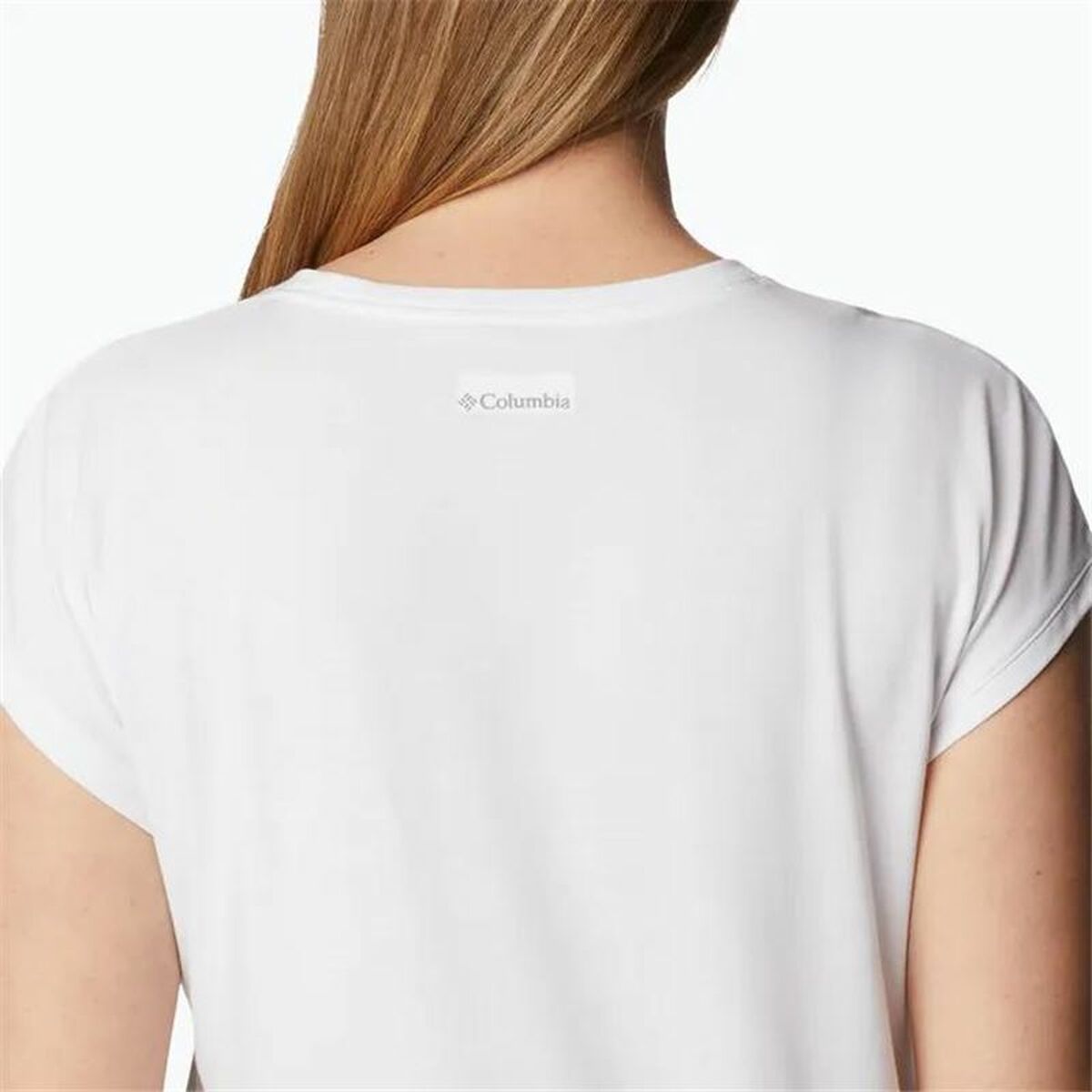 Camiseta de Manga Corta Mujer Columbia Trek™  Blanco