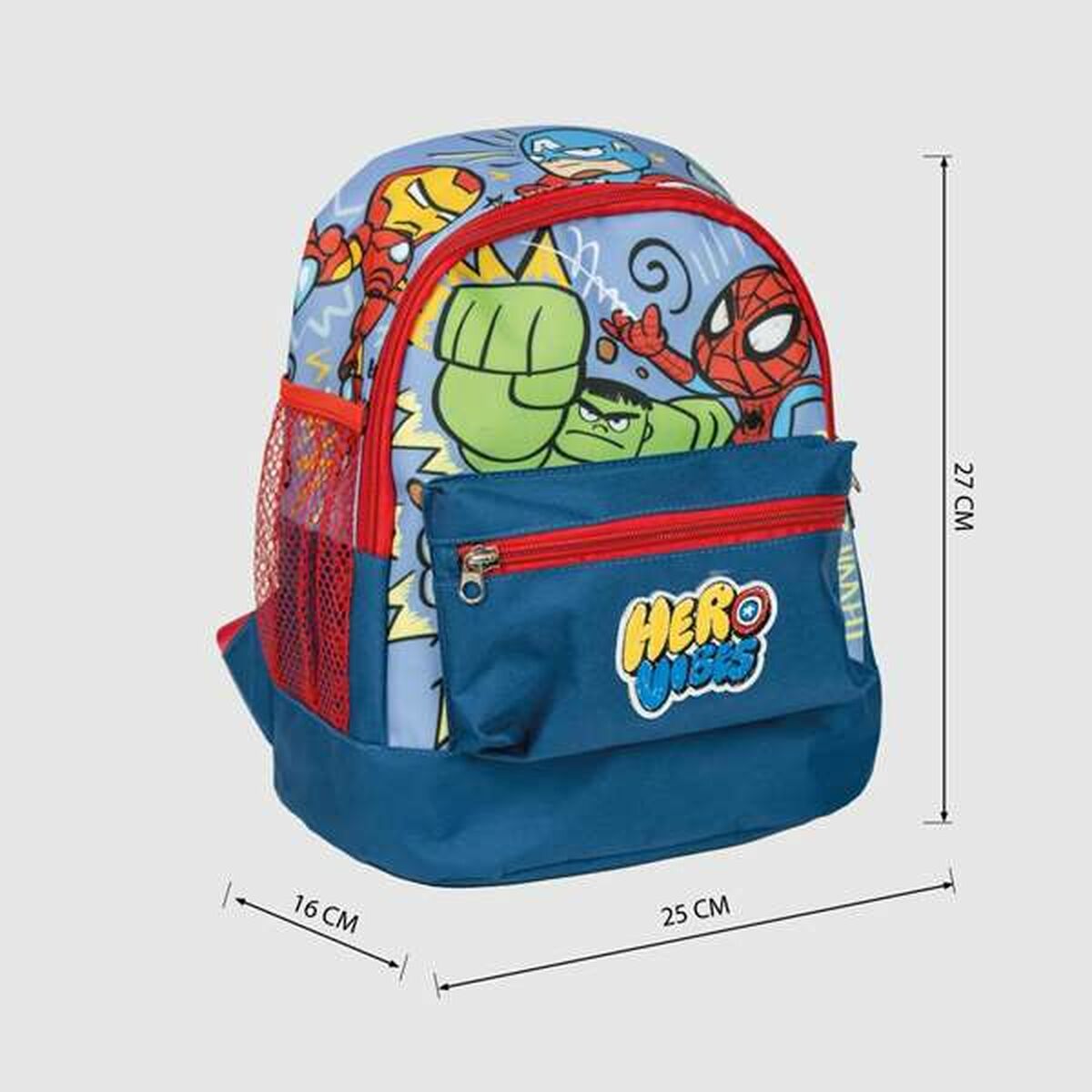 Mochila de Senderismo The Avengers 25 x 27 x 16 cm Infantil