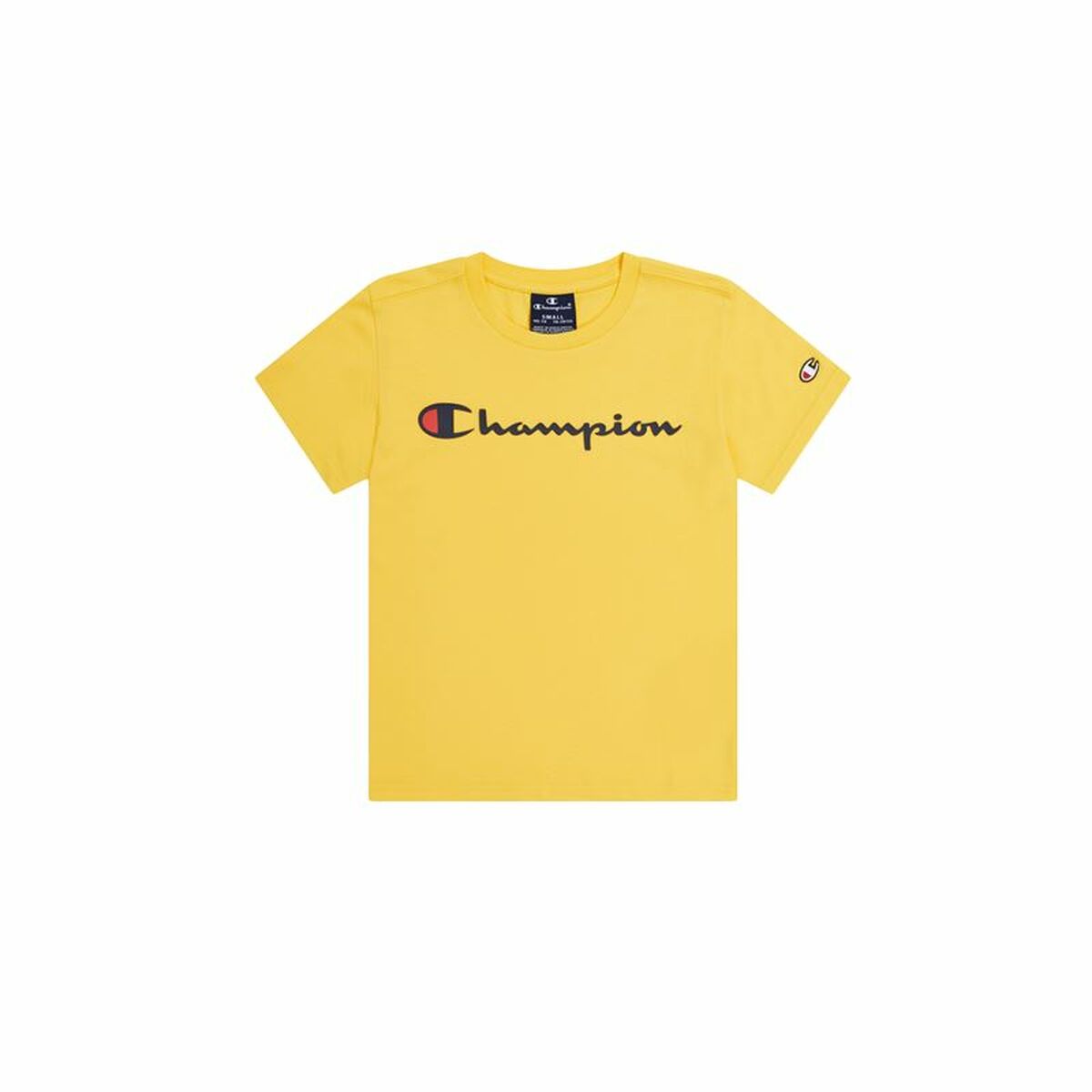 Camiseta de Manga Corta Infantil Champion Crewneck Amarillo