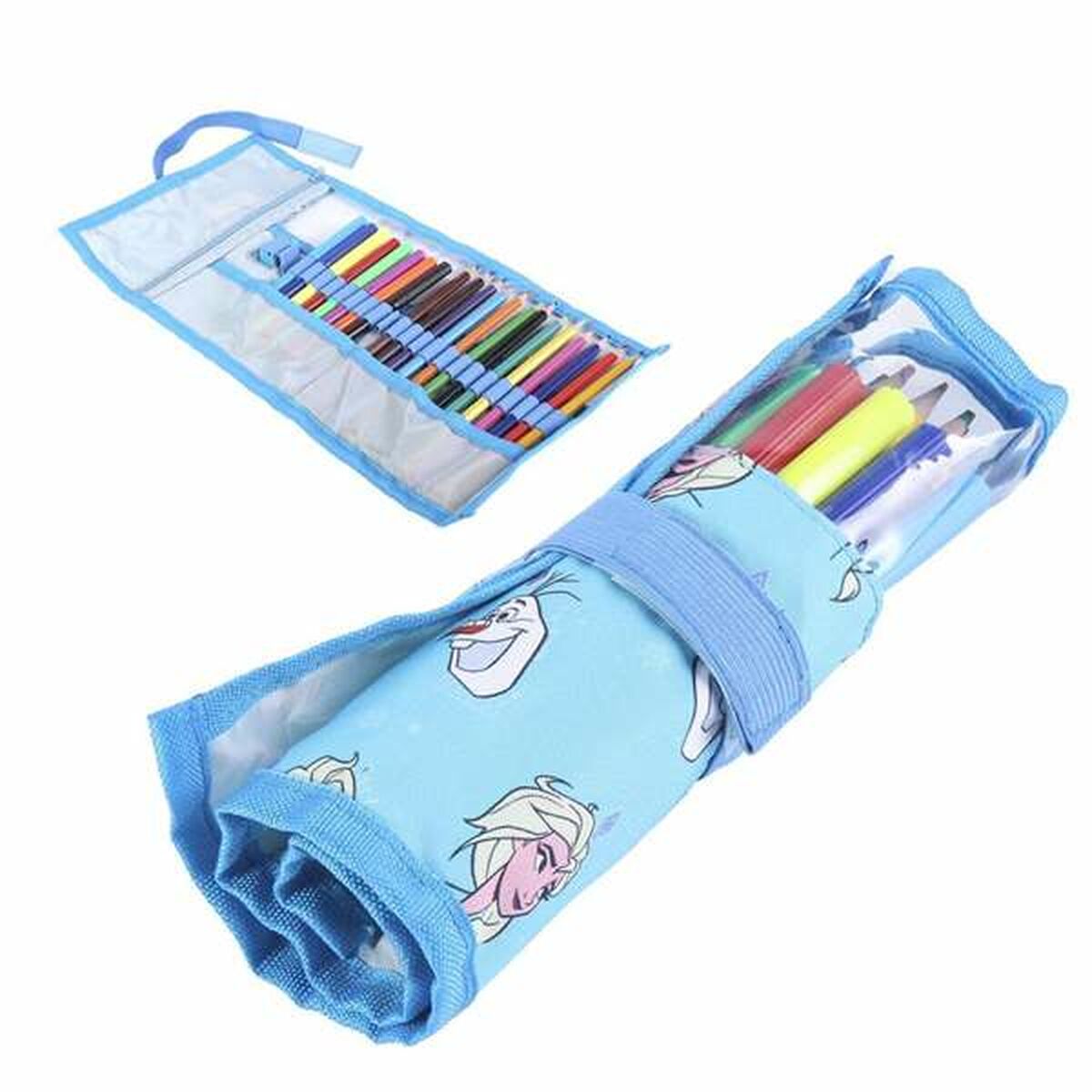 Estuche Escolar con Accesorios Frozen (22 pcs)