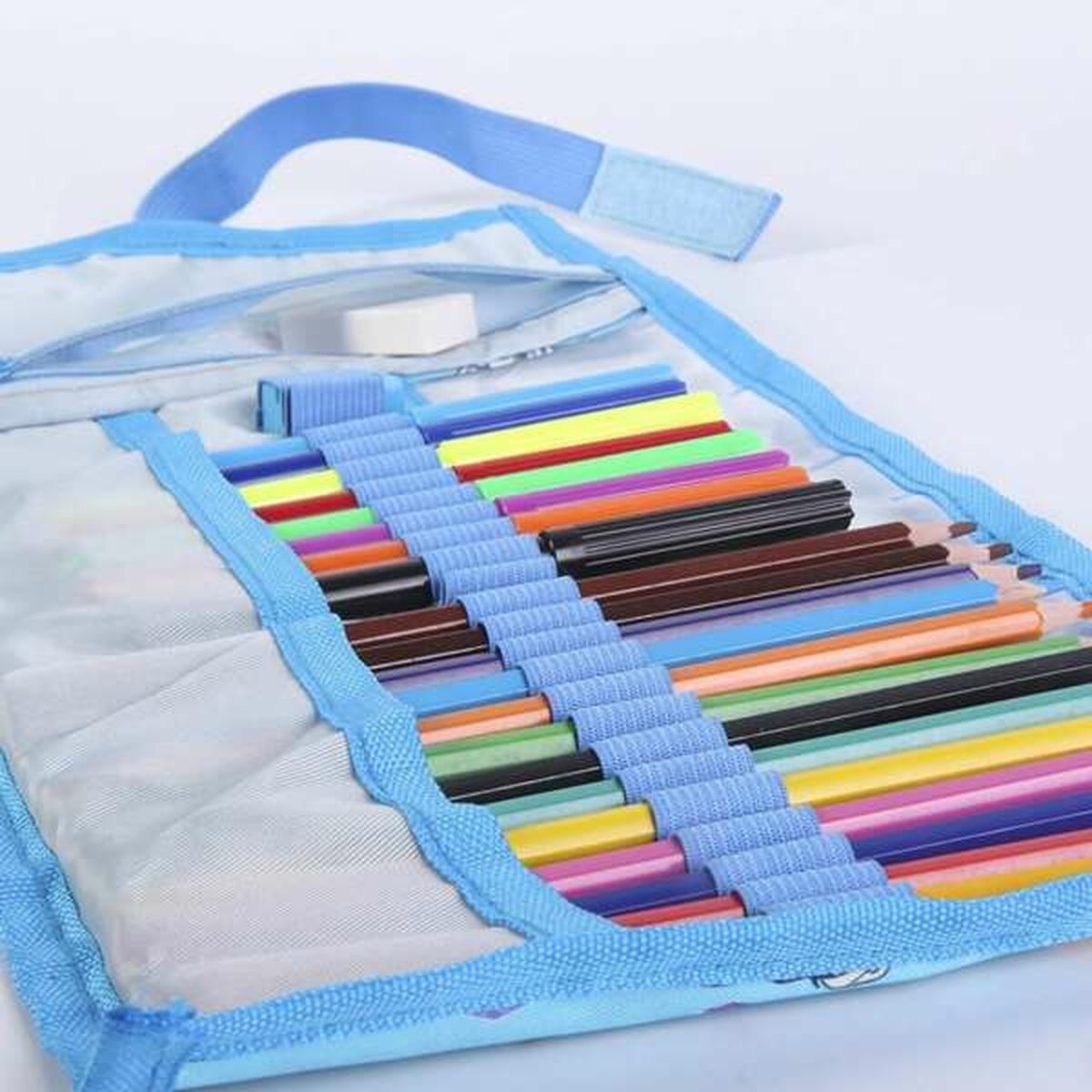 Estuche Escolar con Accesorios Frozen (22 pcs)