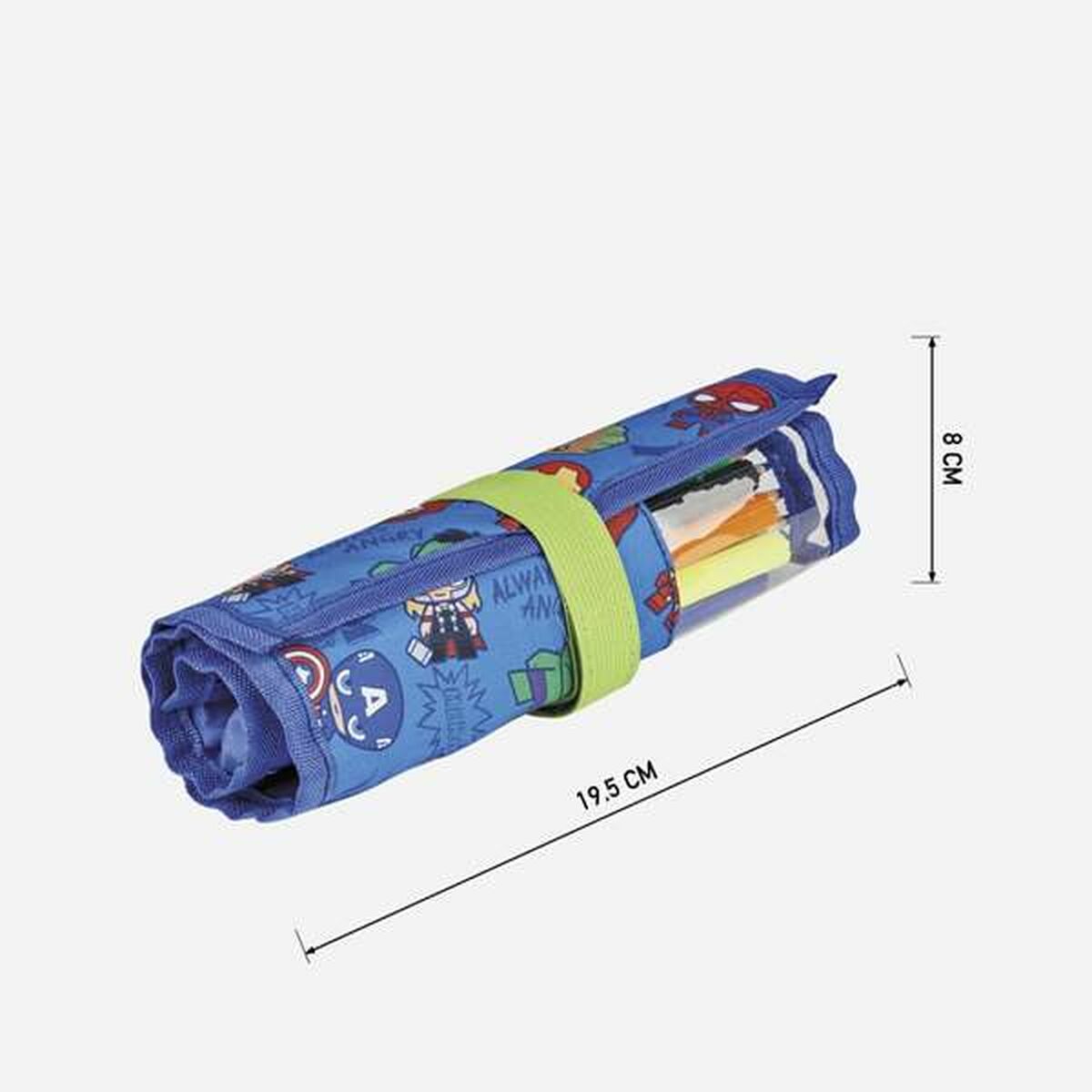 Estuche Escolar con Accesorios The Avengers (22 pcs)