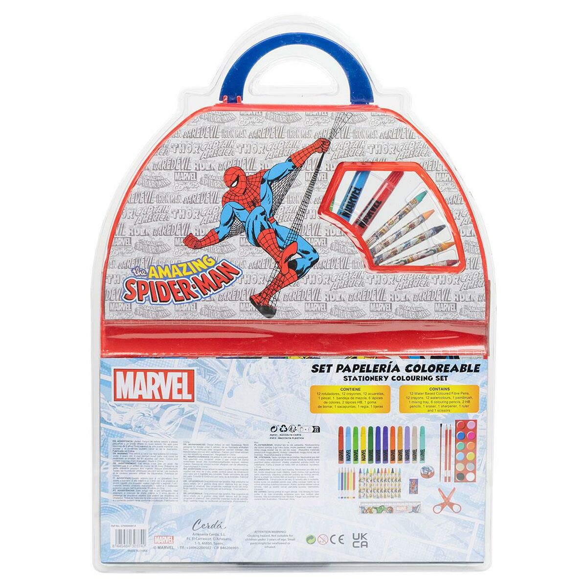 Set de Papelería Marvel 50 Piezas