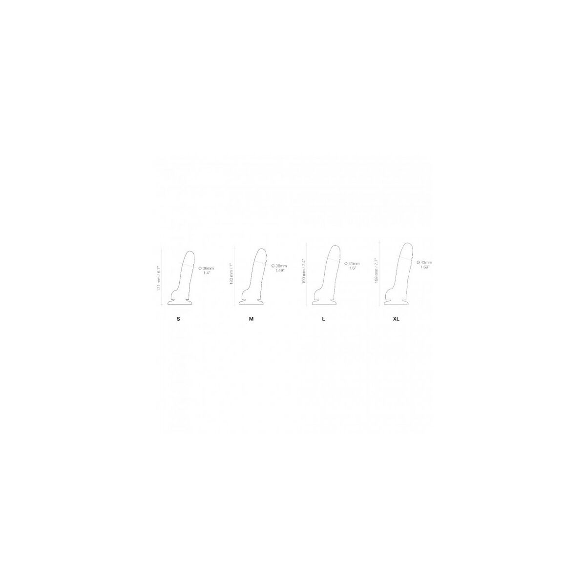 Dildo Strap-on-me Realistic Negro M