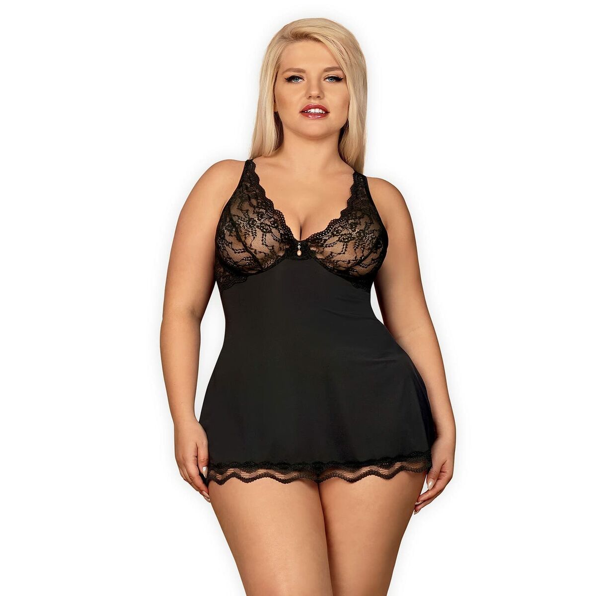 Picardías Obsessive Luvae Negro XXL/XXXL
