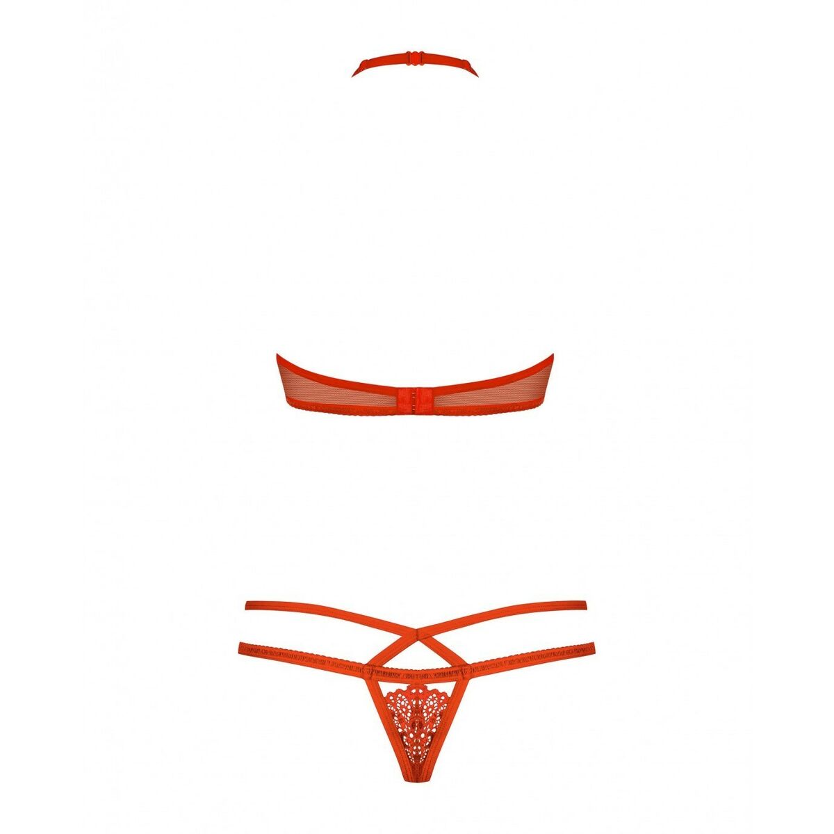 Conjunto de Lencería Obsessive 838-SET-3 Rojo S/M