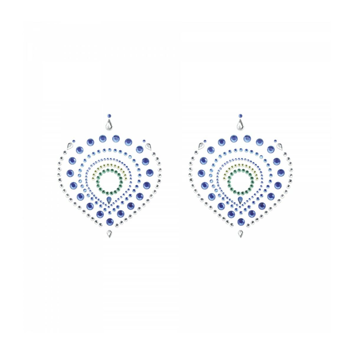 Pezoneras Azul y Verde Bijoux Indiscrets FLAMBOYANT