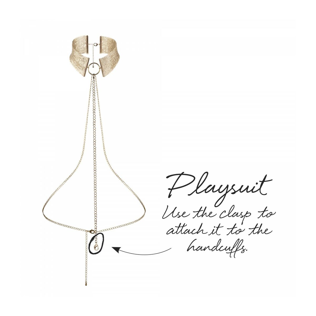 Collar Metálico Oro Bijoux Indiscrets 145