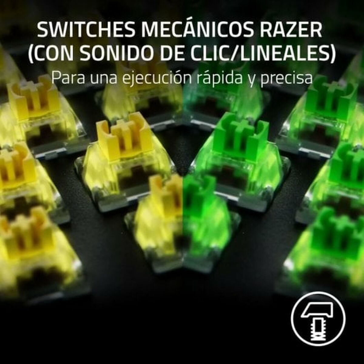 Teclado Razer BlackWidow V4 X Yellow Switch Negro