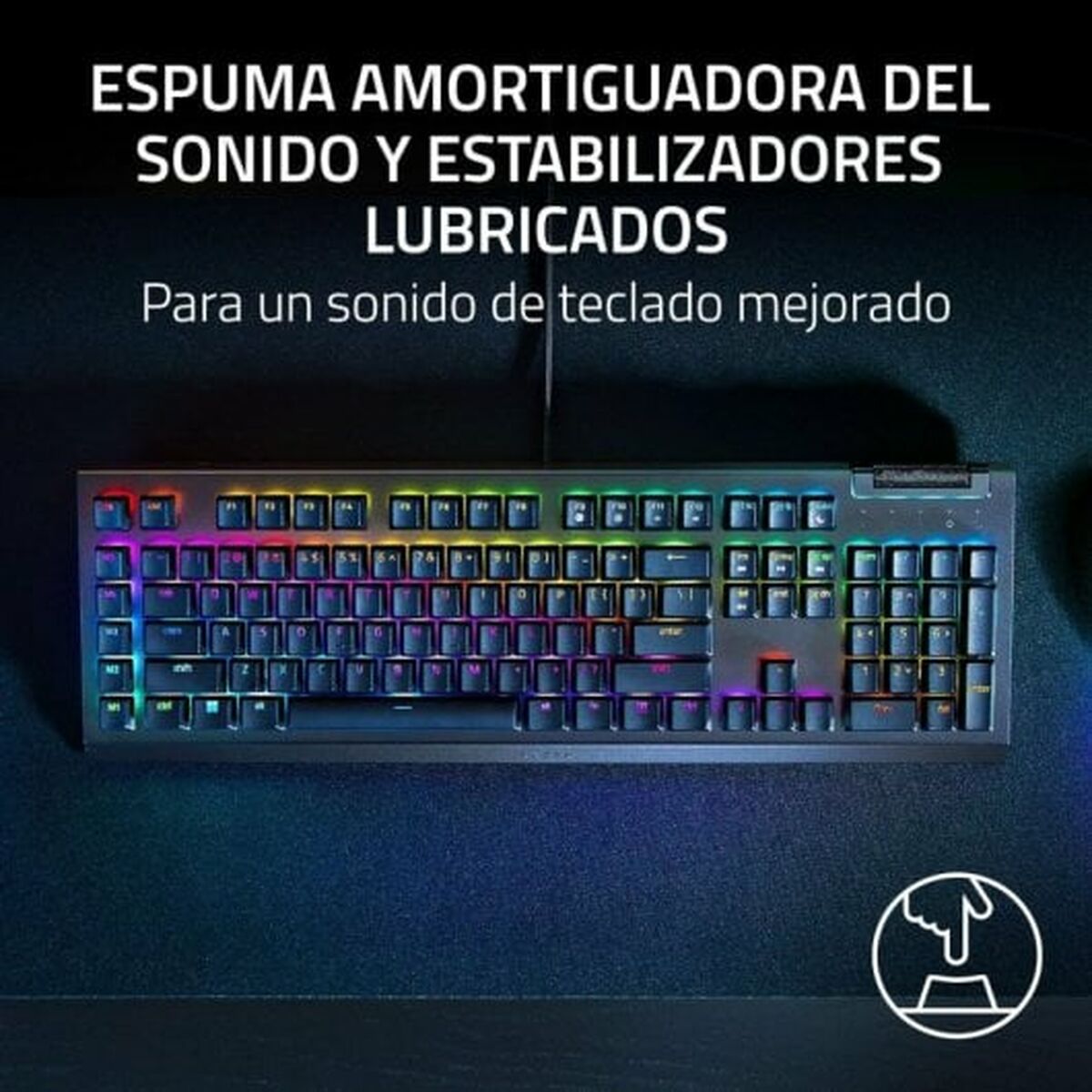 Teclado Razer BlackWidow V4 X Yellow Switch Negro
