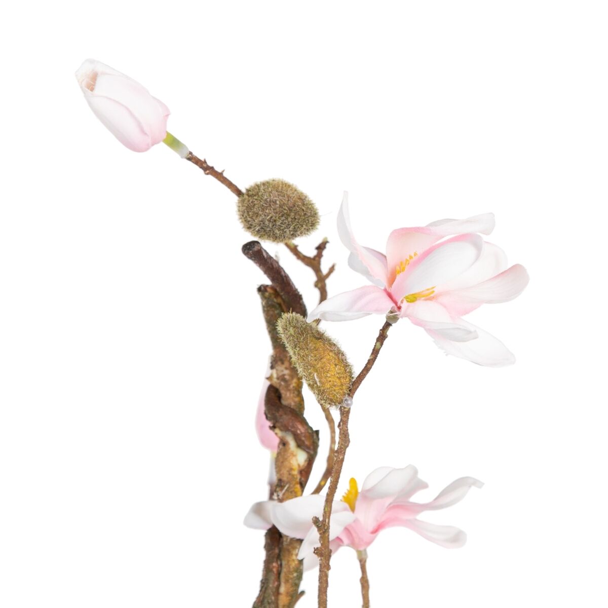 Flor Decorativa Verde Rosa 30 x 10 x 91 cm