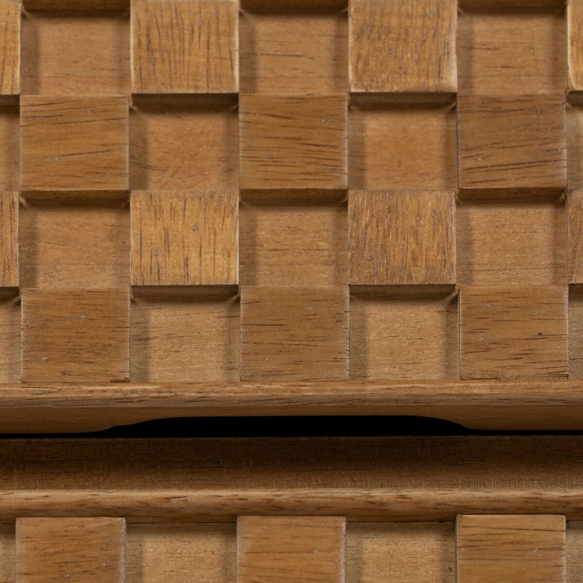 Mesita de Noche MARIGNI Negro Natural Hierro Madera de fresno Madera MDF 51,5 x 42 x 56,5 cm