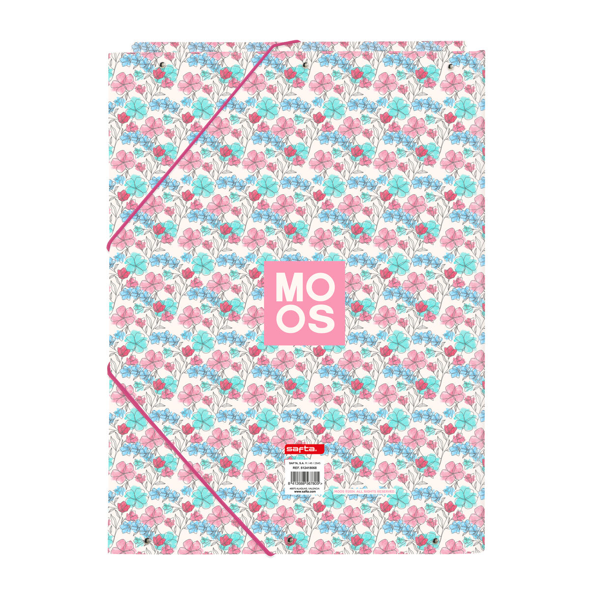 Set Escolar Safta Flores 26 x 33,5 x 2,5 cm