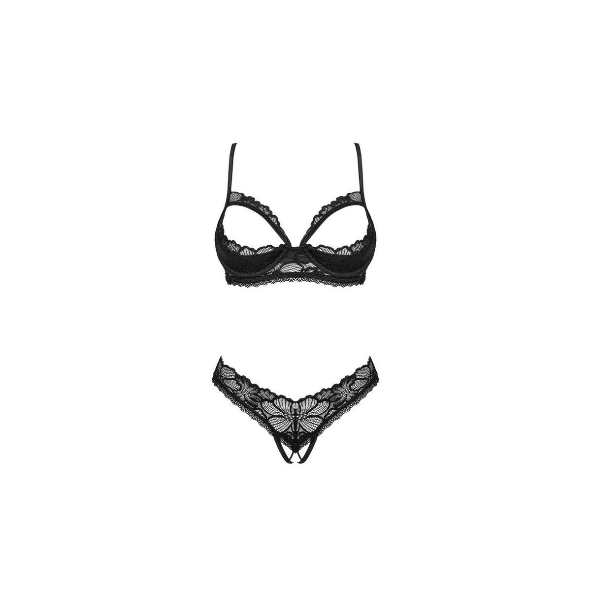 Conjunto de Lencería Obsessive Negro M/L