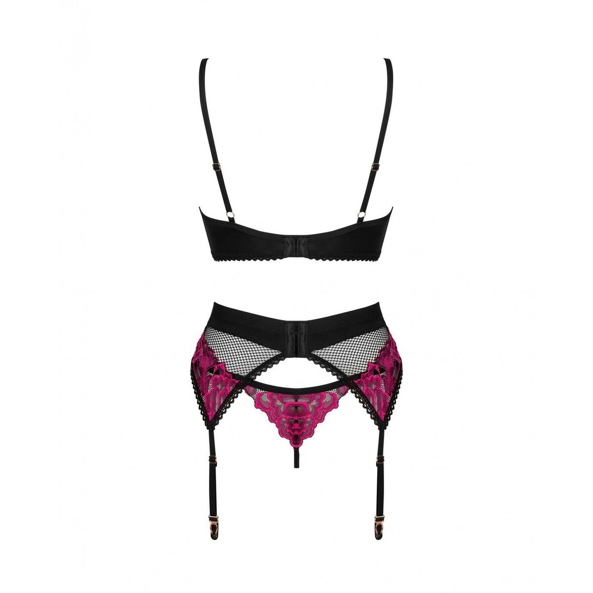 Conjunto de Lencería Obsessive Negro M/L