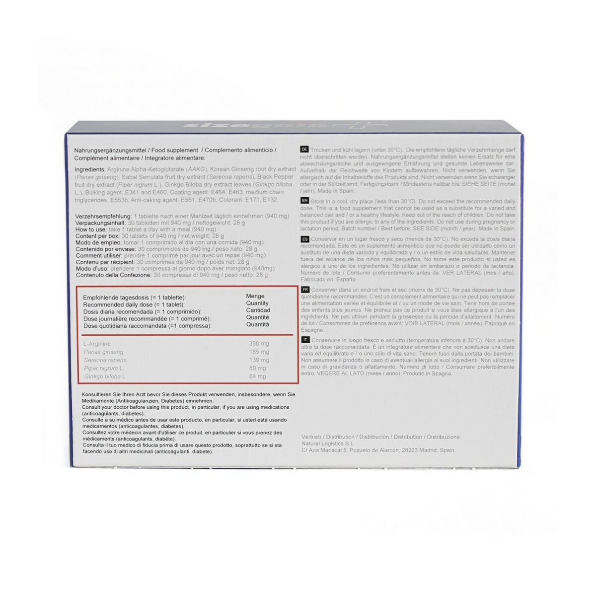 Multinutrientes 500 Cosmetics 30 unidades