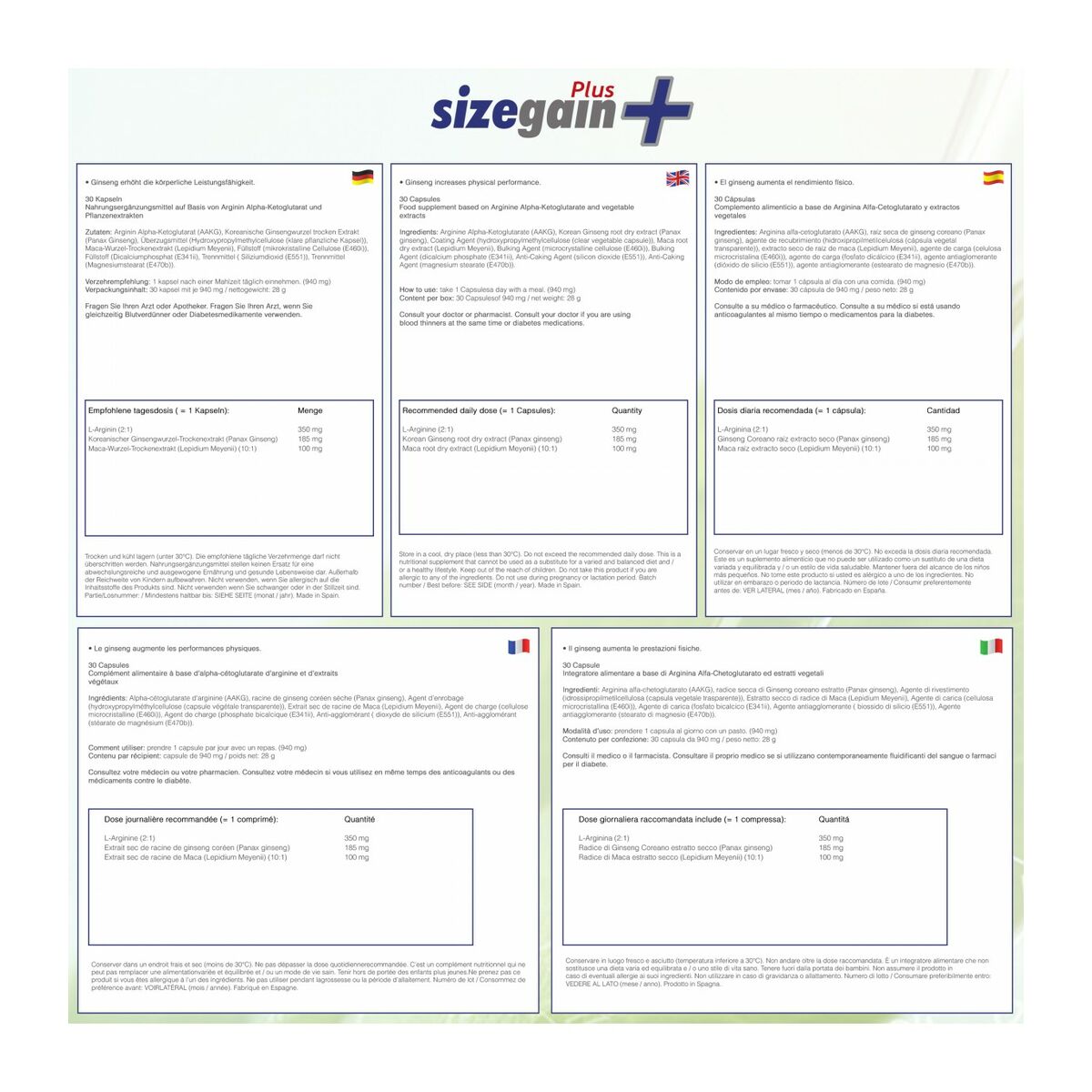 Multinutrientes 500 Cosmetics 30 unidades