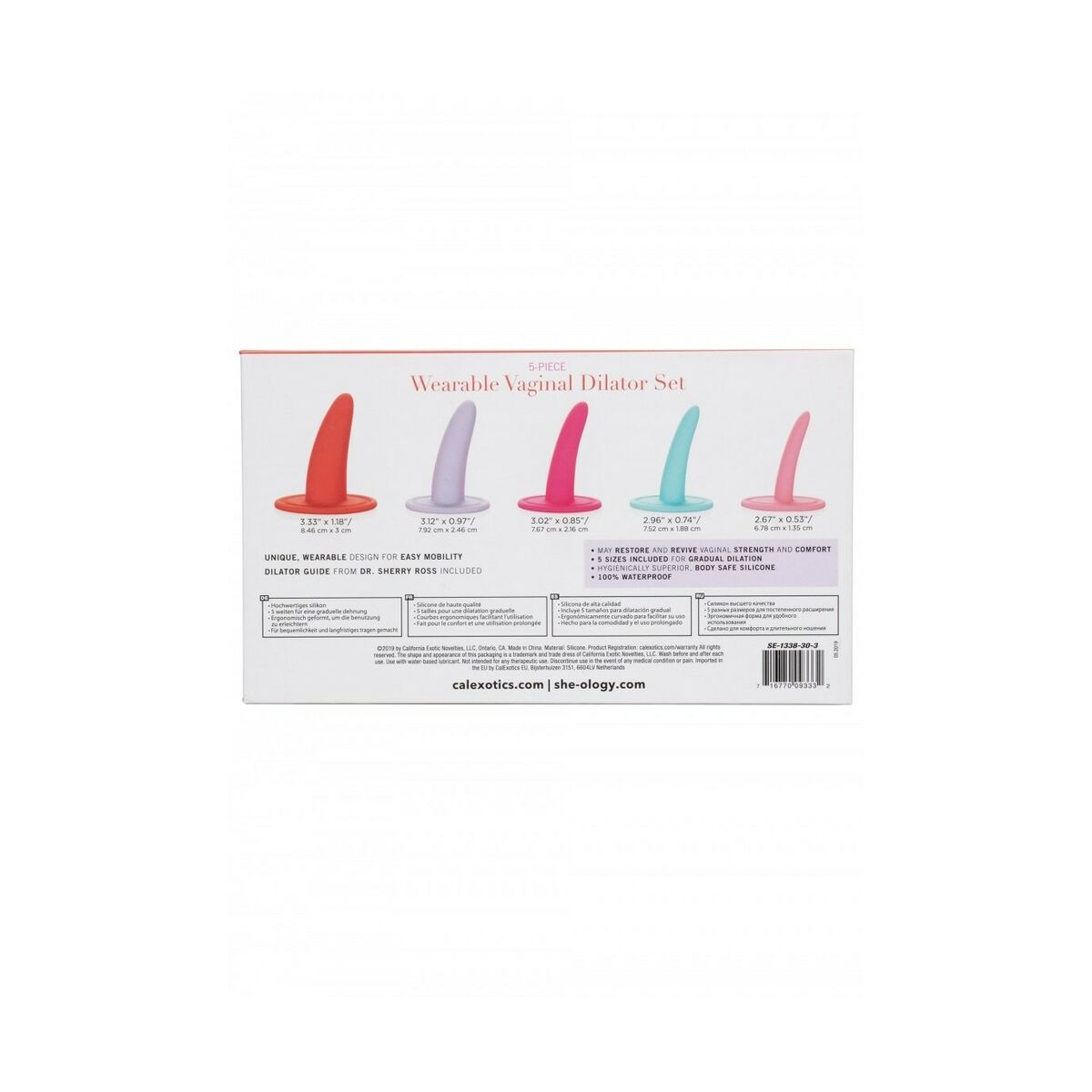 Juego de Dilatadores Vibradores California Exotic Novelties