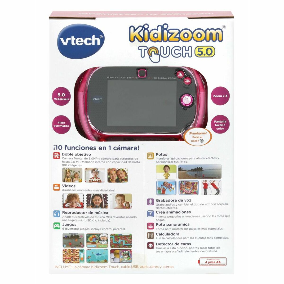 Cámara Digital Infantil Vtech Kidizoom Touch 5 Mpx 3,5"
