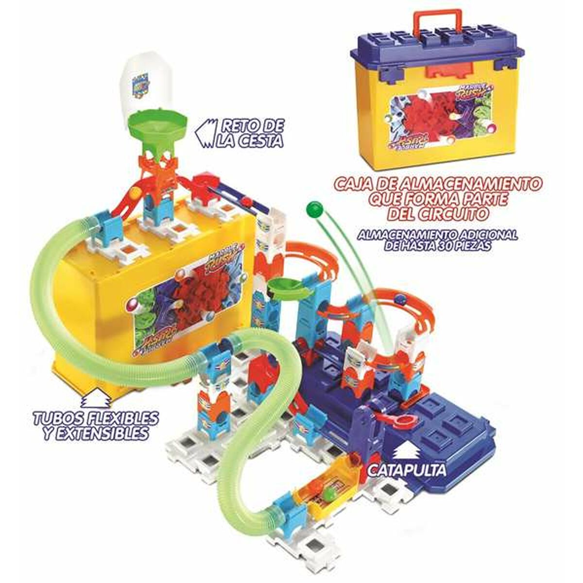 Pista de Carreras Vtech Marble Rush Storage Box 70 piezas