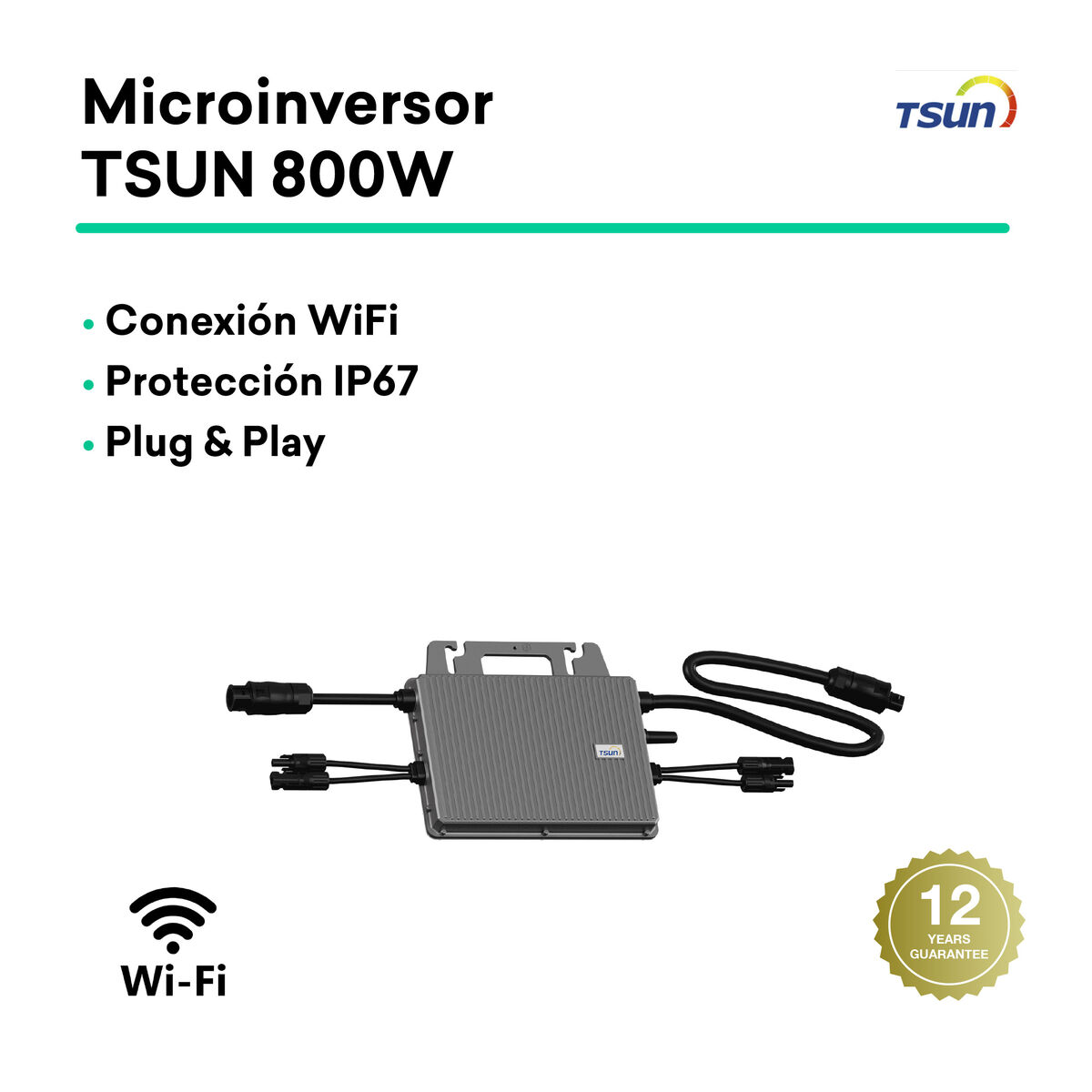 TORNASOL Kit solar autoinstalable 800W, x2 paneles solares rígidos, bifaciales, incl. 20º