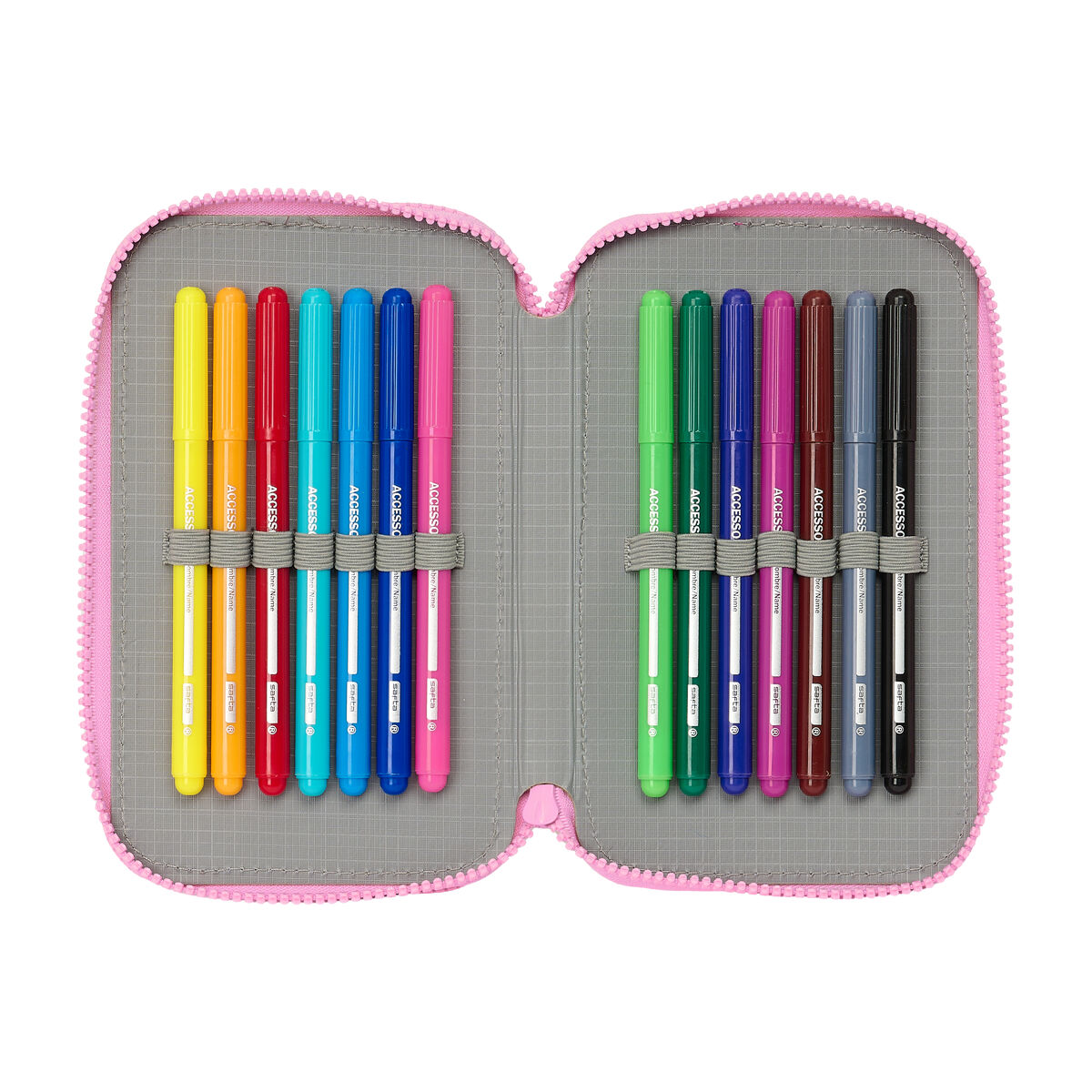 Plumier Doble Gabby's Dollhouse Party Rosa 12.5 x 19.5 x 4 cm 28 piezas