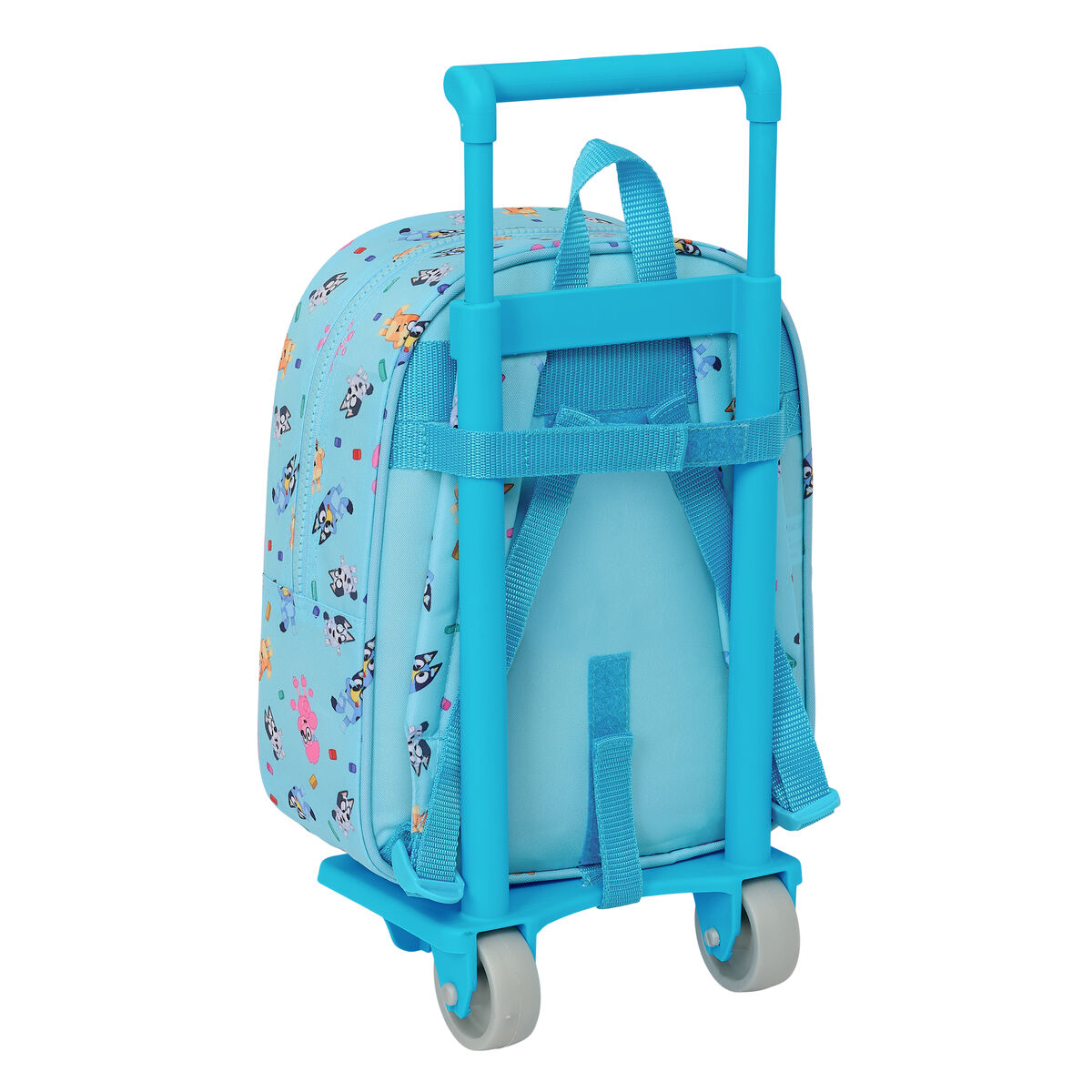 Mochila Escolar con Ruedas Bluey Azul cielo 22 x 27 x 10 cm