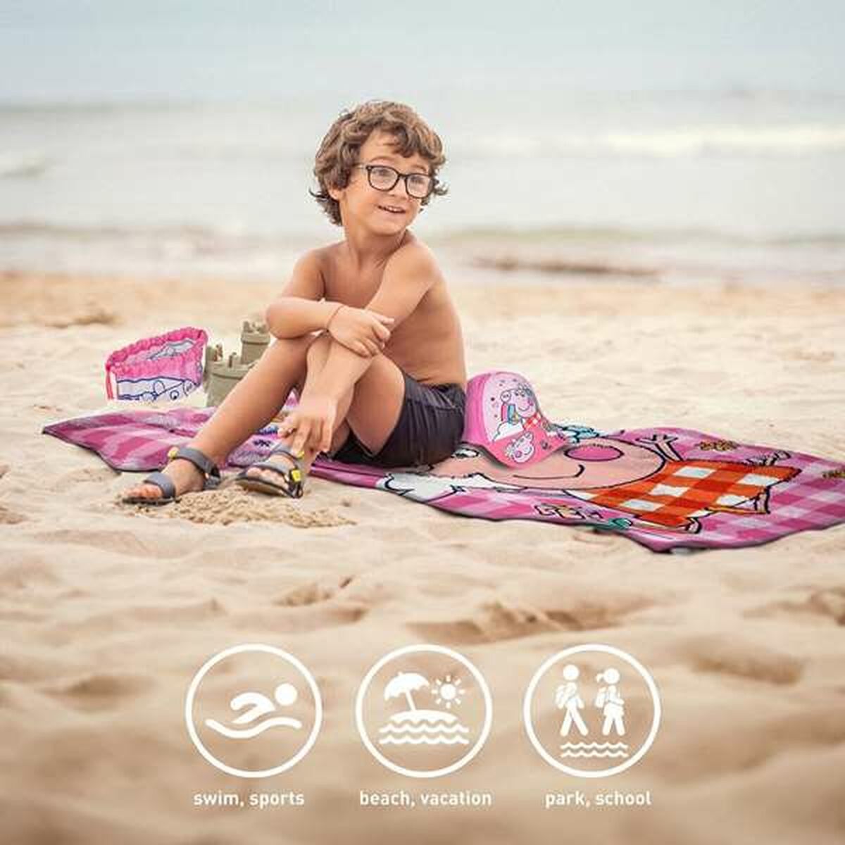 Toalla de baño Peppa Pig Acrílico