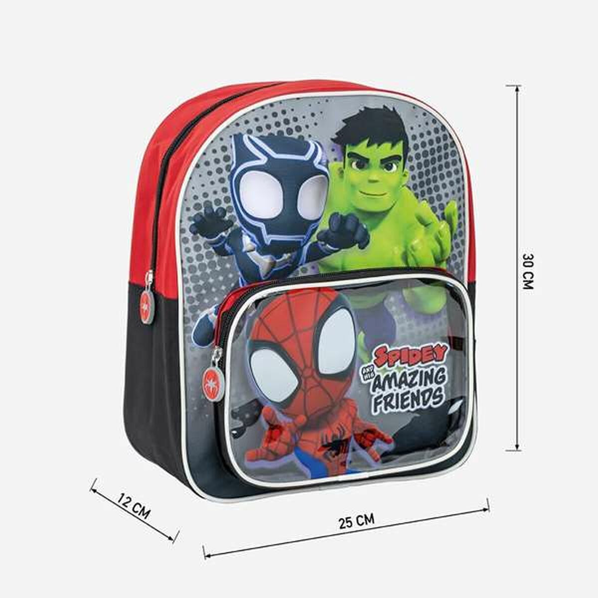 Mochila Escolar Spidey Rojo 25,0 x 30,0 x 1,2 cm
