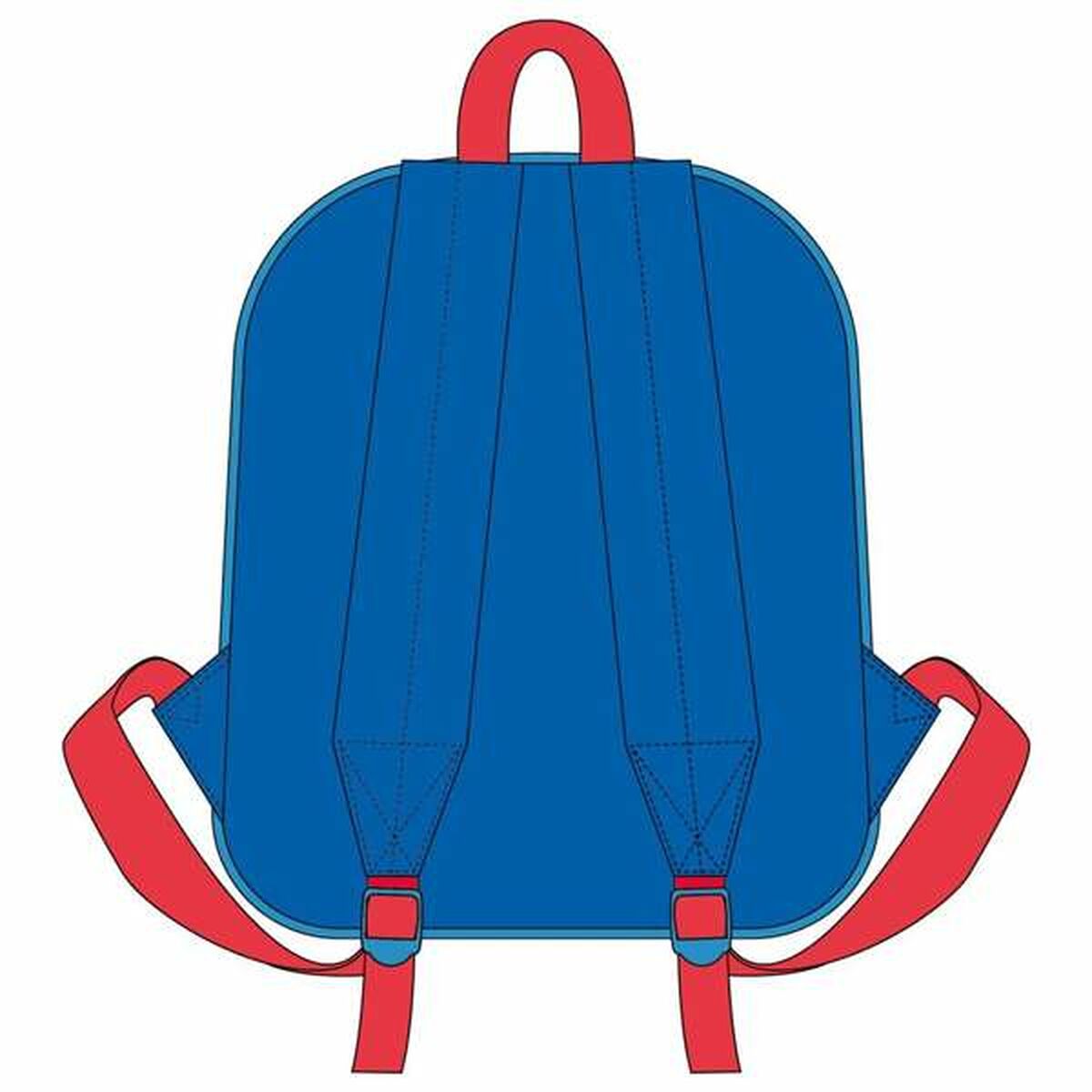 Mochila Escolar Sonic Azul 25,0 x 30,0 x 1,2 cm