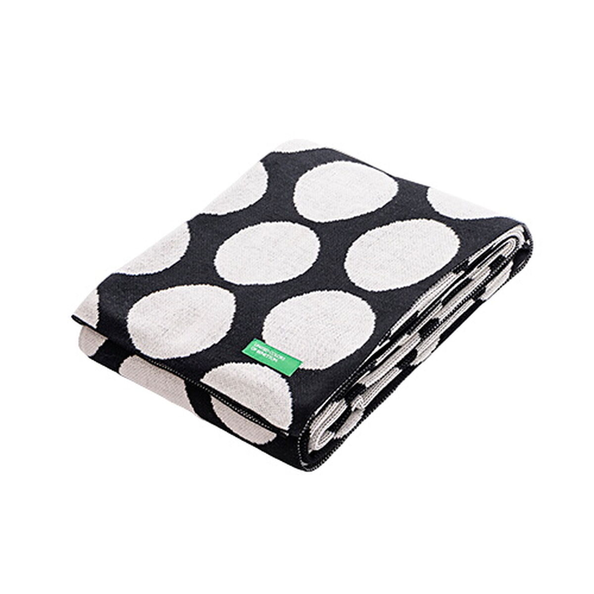 Cubrecamas Benetton Negro 140 x 190 cm Topos
